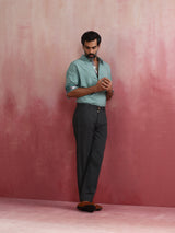 Men's Blue Cotton Kurta