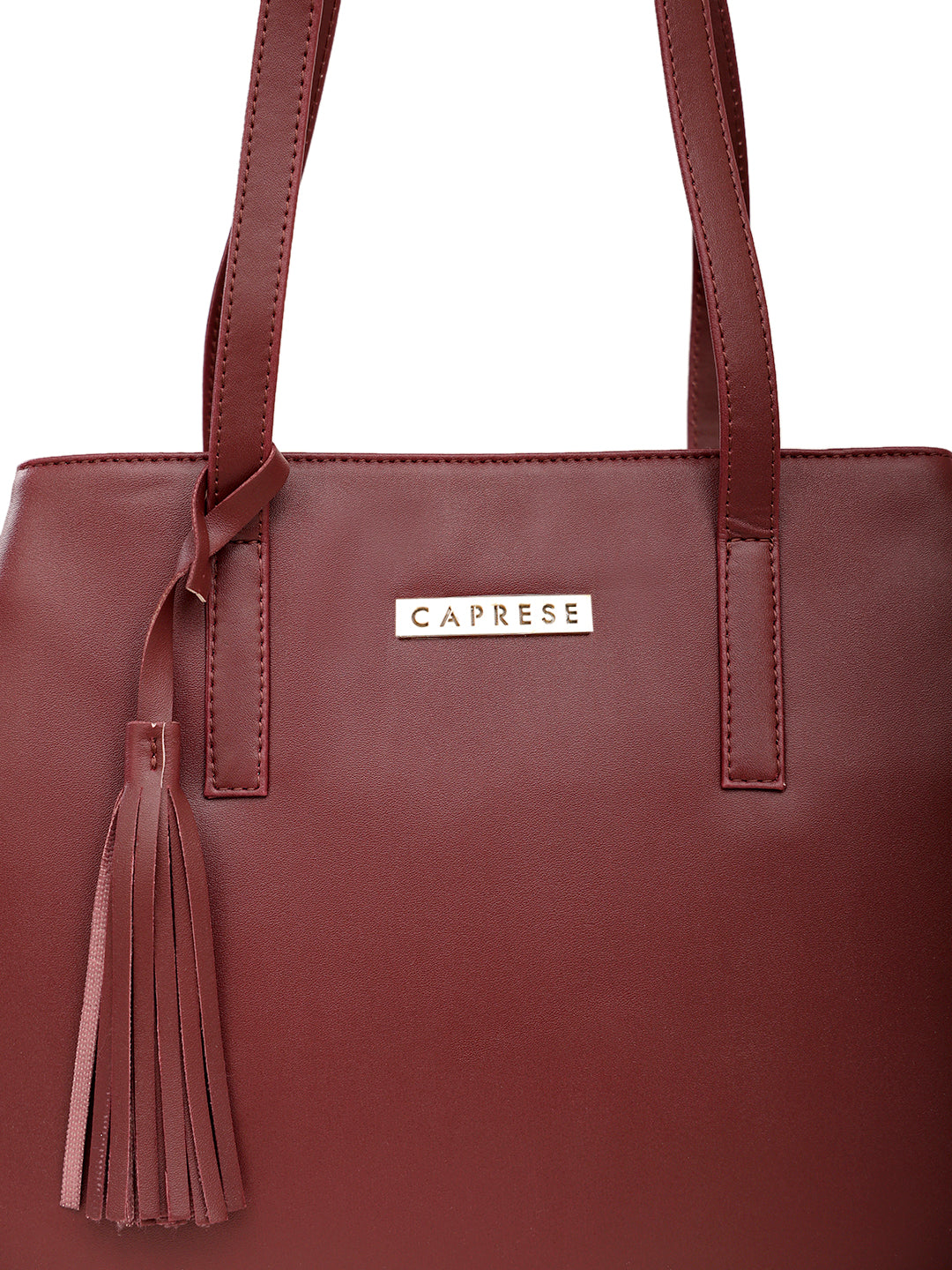 Women's Grape Faux Leather Tote Bag 10L