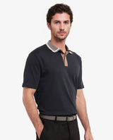 Men's Navy Casual Regular Fit Solid Half Sleeves Polo Tshirt