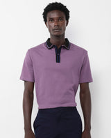 Men's Purple Casual Regular Fit Solid Half Sleeves Polo Tshirt