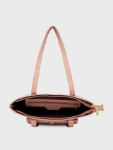 Women's Blush Faux Leather Tote Bag 9L
