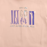 Girls Orange Western Solid Half Sleeves Top