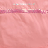 Girls Pink Casual Extended Shoulder Top