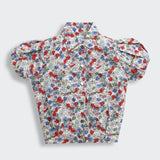 Girls Multicolor Casual Half Sleeves Top