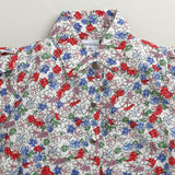 Girls Multicolor Casual Half Sleeves Top