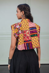 Girls Multicolor Embroidered Festive Wear Jacket
