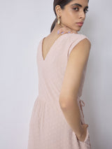 Women's Blush Dobby Tiered Maxi Dress