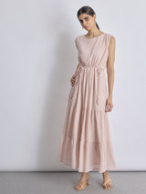 Women's Blush Dobby Tiered Maxi Dress