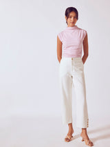 Women's Lilac High Neck Knit Top