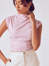 Women's Lilac High Neck Knit Top