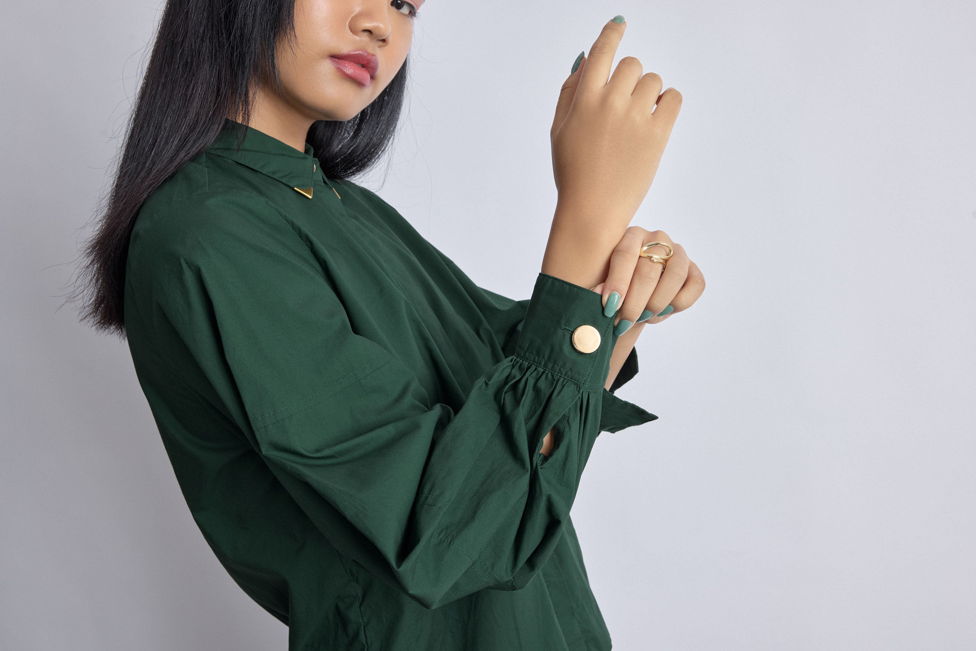 Women's Pine Collar Pin Detail Shirt