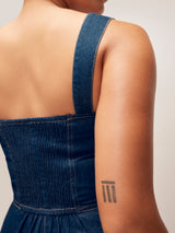 Women's Denim Corset Dress
