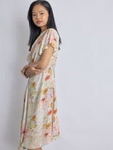 Women's Spring Floral Asymmetric Dress