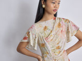 Women's Spring Floral Asymmetric Dress