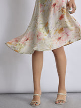 Women's Spring Floral Asymmetric Dress