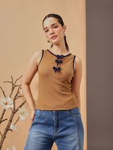 Women's Cotton Bow Top