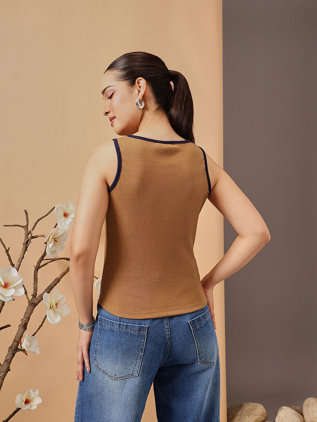 Women's Cotton Bow Top