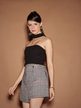 Women's Choker Neck Cotton Tube Crop Top