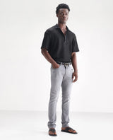 Men's Grey Casual Slim Fit Solid Jeans