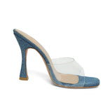 Women's Blue Casual PU Slip-Ons