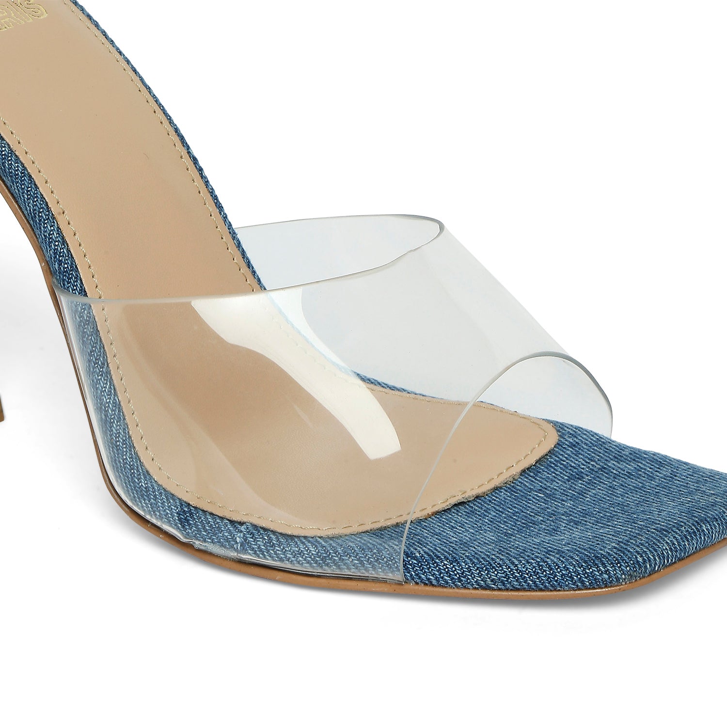 Women's Blue Casual PU Slip-Ons