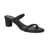 Women's Black Casual PU Slip-Ons