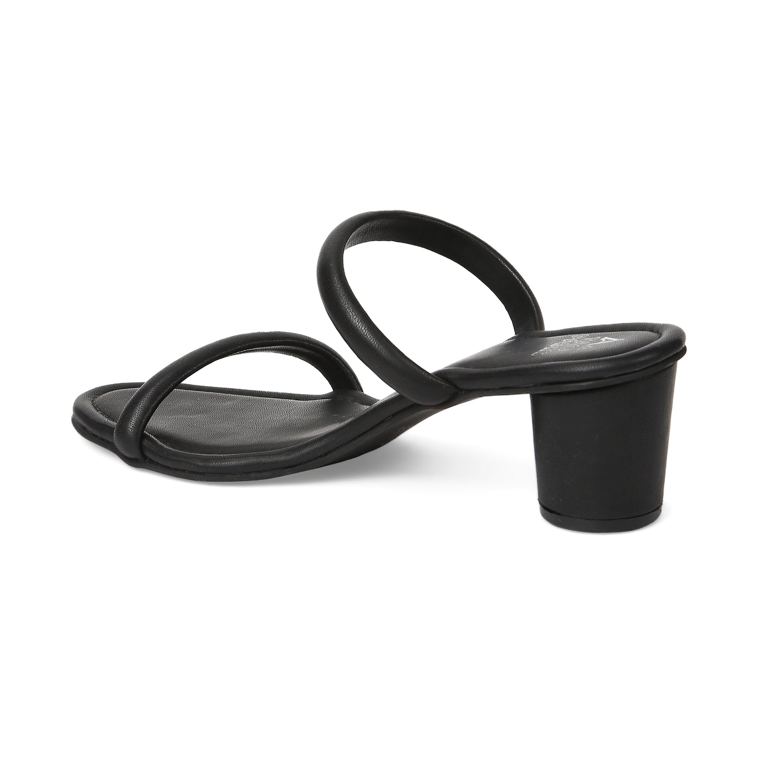 Women's Black Casual PU Slip-Ons