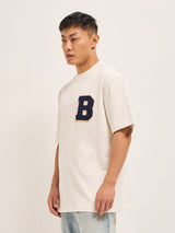 Men's White Casual Oversized Printed Half Sleeves Tshirt