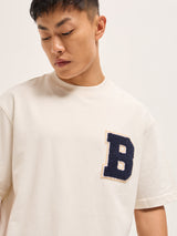Men's White Casual Oversized Printed Half Sleeves Tshirt