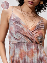Women's Multicolor Ethnic Abstract Regular Fit Sleeveless Dress
