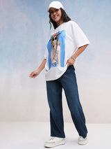 Women's Blue Casual Solid Straight Fit Jeans