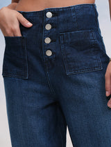 Women's Blue Casual Solid Straight Fit Jeans