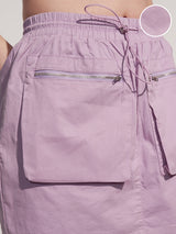 Women's Purple Casual Solid Regular Fit Skirts