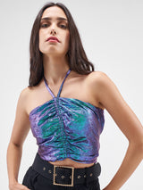 Women's Peacock Casual Jacquard Sleeveless Top