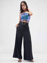 Women's Peacock Casual Jacquard Sleeveless Top