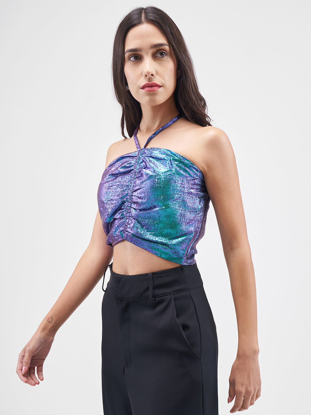 Women's Peacock Casual Jacquard Sleeveless Top