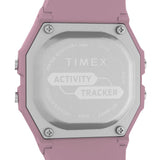 Unisex Pink Solid Square 40 mm Digital Watch - TW5M55800