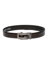 Men's Brown Casual Textured Leather Belt