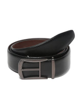 Men's Black Casual Solid Leather Belt