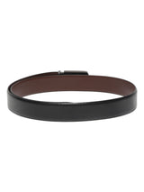 Men's Black Casual Solid Leather Belt