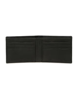 Men's Black Casual Solid Leather Two Fold Wallet
