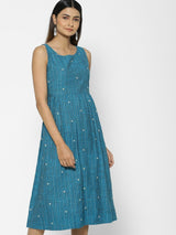 Women's Green Casual Regular Fit Dress