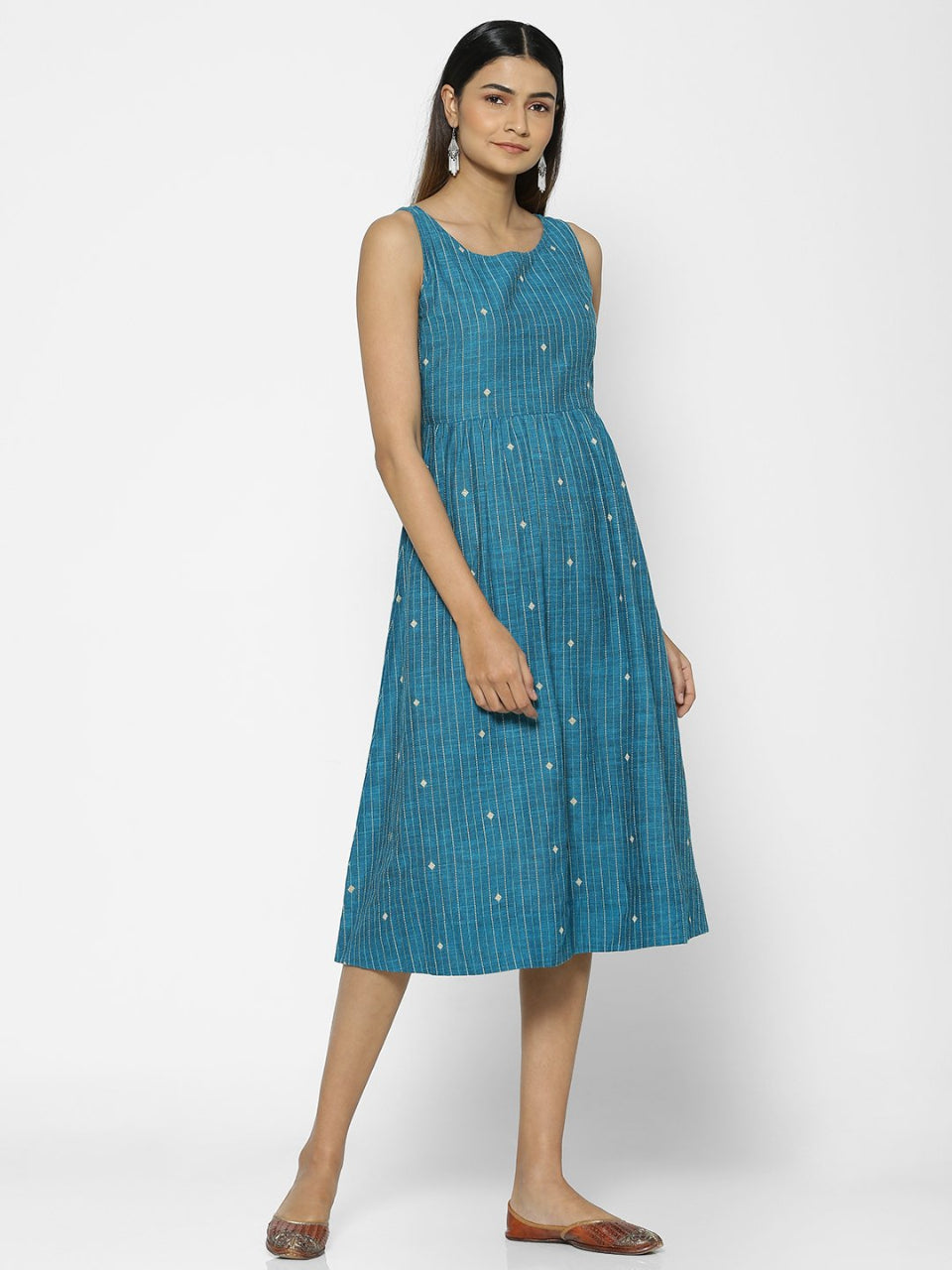 Women's Green Casual Regular Fit Dress