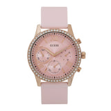 Women's Pink Solid Round 40 mm Analogue Watch - U1135L2M