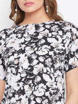 Women's Multicolor Casual Floral Printed Top