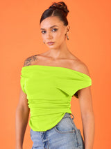 Women's Green Casual Solid Regular Fit Sleeveless Tops