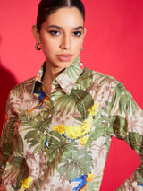 Women's Multicolor Casual Printed Regular Fit Full Sleeves Shirt