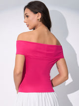 Women's Pink Casual Solid Regular Fit Sleeveless Tops