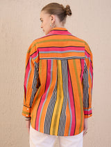 Women's Multicolor Casual Printed Regular Fit Full Sleeves Shirt