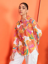 Women's Multicolor Casual Printed Regular Fit Full Sleeves Shirt